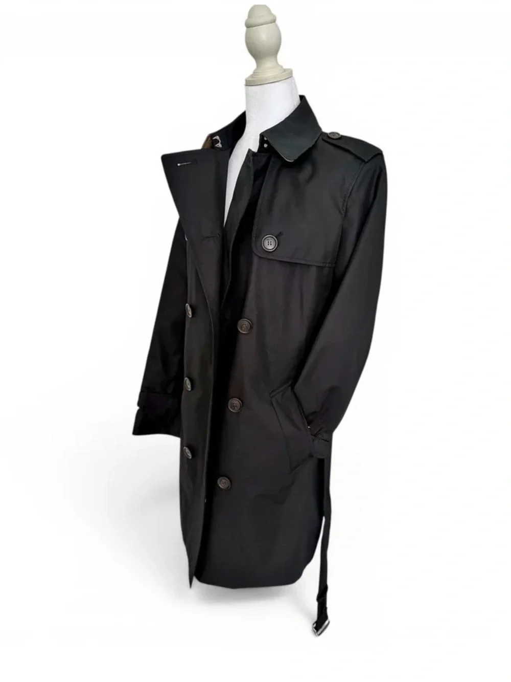 Women’s Black Classic Trench Coat - Timeless Outerwear